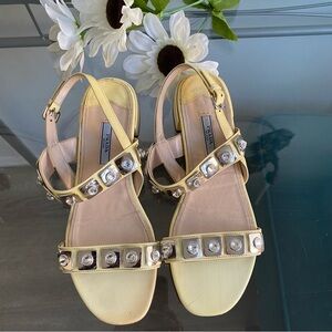 PRADA EMBELLISHED SANDALS